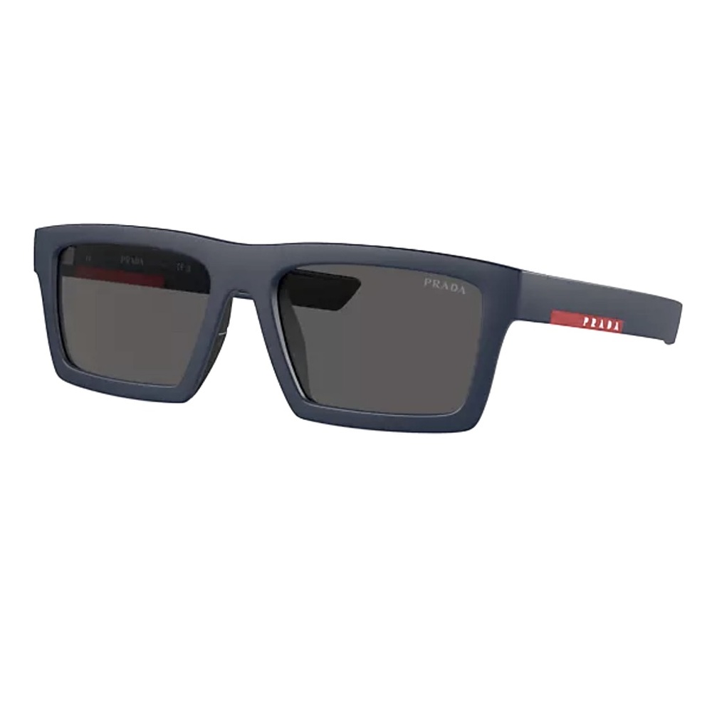 Prada Linea Rossa / black unisex 55MM Rectangular Sunglasses